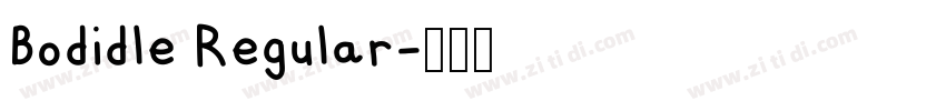 Bodidle Regular字体转换